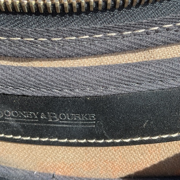 Dooney & Bourke Black Shoulder Bag with Gold Accents - Picture 6 of 7